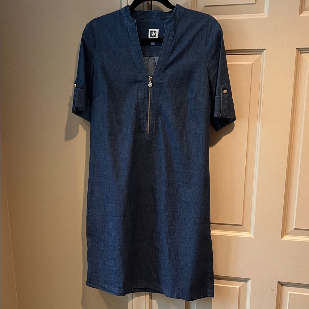 Anne Klein Denim Blue Women's Dress